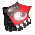Charger l'image dans la visionneuse de la galerie, Crazy Safety Bicycle gloves Red Cycling gloves with reflective eyes