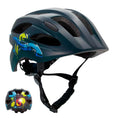Charger l'image dans la visionneuse de la galerie, Crazy Safety Bicycle helmet Black/green / M (54-58cm) Graffiti Splash children's helmet with light