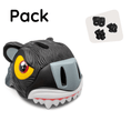 Charger l'image dans la visionneuse de la galerie, Crazy Safety Bicycle helmet Product bundle: Black Panther Bicycle Helmet, and Protective Gear for Children