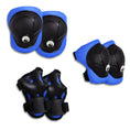 Laad afbeelding in Galerij weergave, Crazy Safety Bicycle helmet Product bundle: Blue dino bike helmet, protective gear, lock, and cycling gloves for kids.