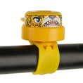 Laad afbeelding in Galerij weergave, Crazy Safety Bicycle helmet Product bundle: Yellow leopard bicycle helmet, cycling gloves, lock, and leopard ring bell for children