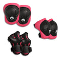 Laad afbeelding in Galerij weergave, Crazy Safety Product bundle: Pink dino bike helmet, protective gear, lock, and cycling gloves for kids.