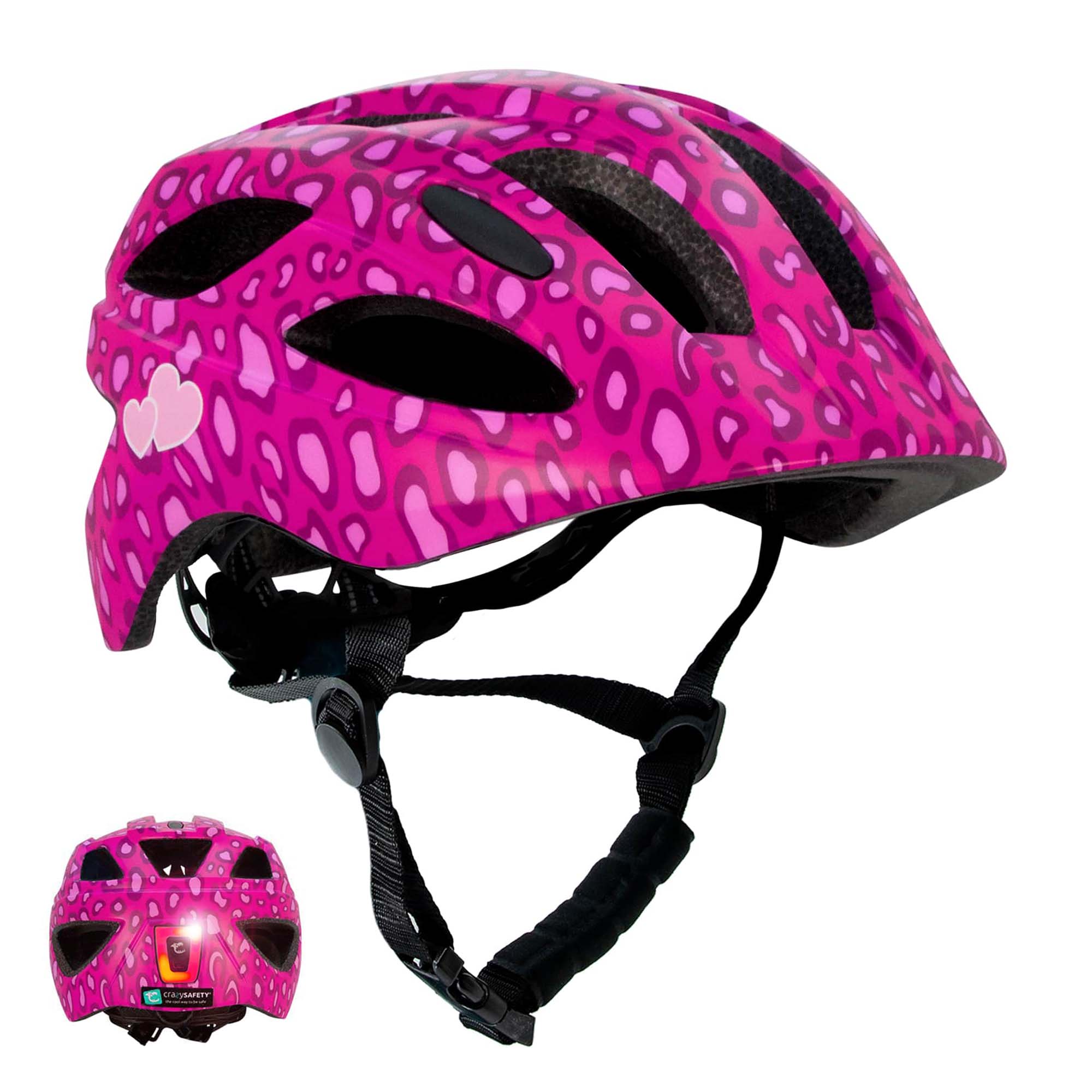  Casque pour enfants Heartbeat Stripes avec lumière