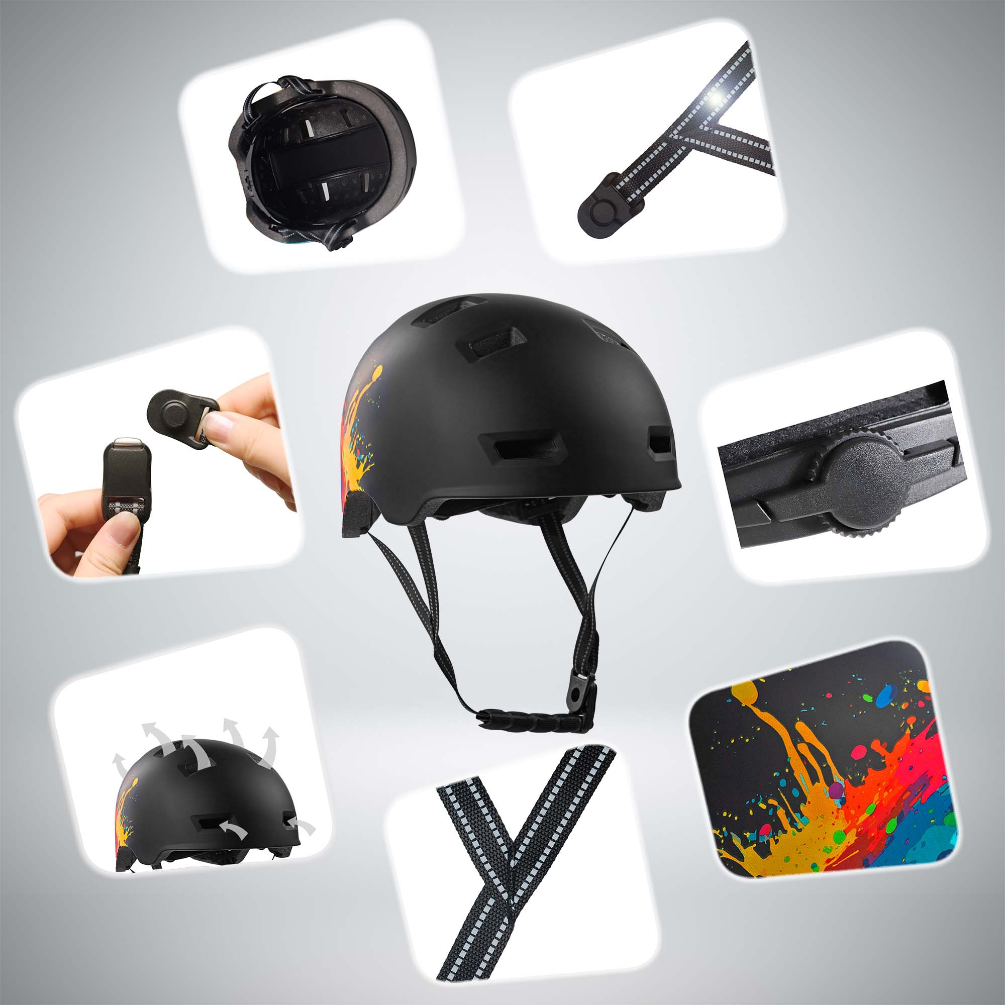 Casque de vélo skater RAMPAGE - Urbain