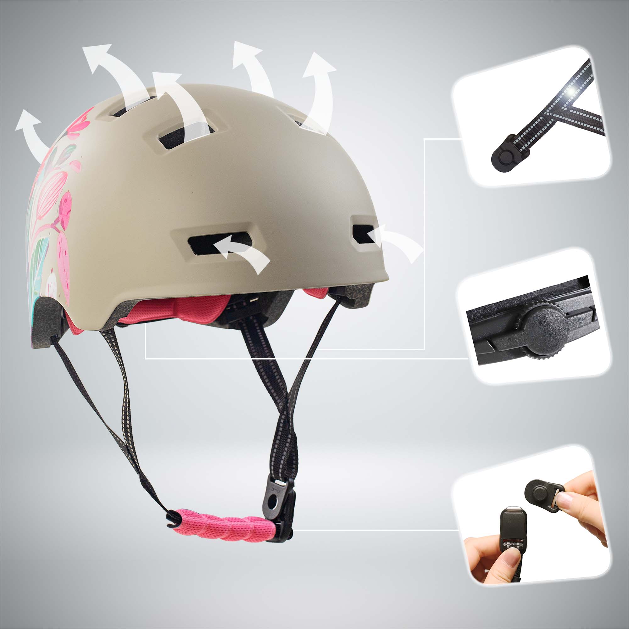  Casque de vélo skater RAMPAGE - Belle 