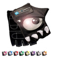 Laad afbeelding in Galerij weergave, Crazy Safety Bicycle gloves Black Cycling gloves with reflective eyes
