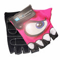 Laad afbeelding in Galerij weergave, Crazy Safety Bicycle gloves Pink Cycling gloves with reflective eyes
