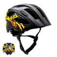 Charger l'image dans la visionneuse de la galerie, Crazy Safety Bicycle helmet Black/yellow / M (54-58cm) Graffiti Splash children's helmet with light
