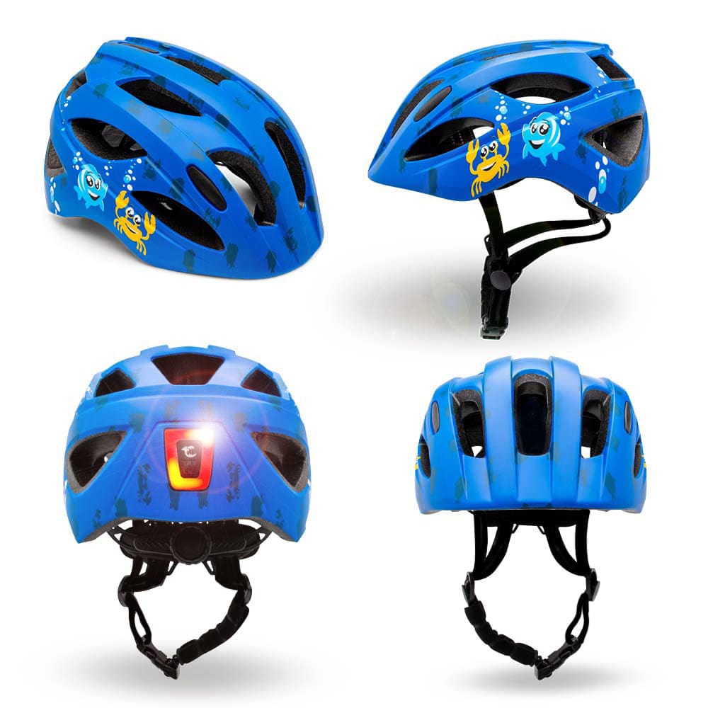 Crazy Safety Bicycle helmet Friends children's helmet with light