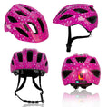 Laad afbeelding in Galerij weergave, Crazy Safety Bicycle helmet Heartbeat Stripes children's helmet with light
