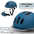 Laad afbeelding in Galerij weergave, Crazy Safety Bicycle helmet METRO urban bicycle helmet with light
