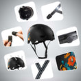 Laad afbeelding in Galerij weergave, Crazy Safety Bicycle helmet RAMPAGE skater bicycle helmet - Belle
